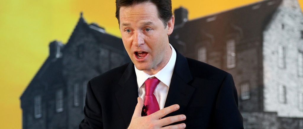 Lib Dem leader and Deputy PM Nick Clegg